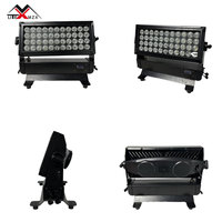 Projecteur mural LED RGBW+UV IP65 à succès, contrôle DMX512, Ra90 CRI, E27, en aluminium, dimmable, finition noire