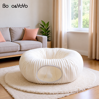 Nouveau Tapis de Couchage Rond Pliable de Luxe pour Chien et Chat, Tunnel Personnalisé pour Animaux de Compagnie, Lavable, pour Chiots et Chatons