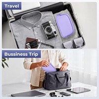 Sac de rangement électronique sur mesure, double couche, en Oxford robuste, résistant à l'eau, avec sangle de poignet, pour organiser les câbles