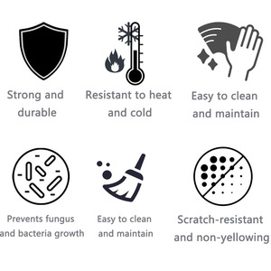 <span class=keywords><strong>Lavello</strong></span> da <span class=keywords><strong>cucina</strong></span> quadrato in ceramica fatto a mano da 23,42 pollici, a vasca singola, con foro singolo, da incasso sotto piano, semi-incasso, bianco/nero, facile da pulire - Product Image 4