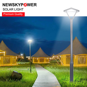 Lampe solaire de cour la plus vendue, design carré simple, hauteur d'installation de 2 à 4 mètres, sans câblage, idéale pour les allées. - Product Image 2