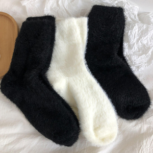 Cao cấp màu rắn nhiệt Vớ-sang trọng cashmere pha trộn vớ mùa đông OEM/ODM - Product Image 3