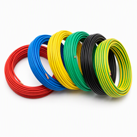 Fil électrique en cuivre monobrin BV, isolé en PVC, codé par couleurs, câble de construction pour l'installation de câblage résidentiel