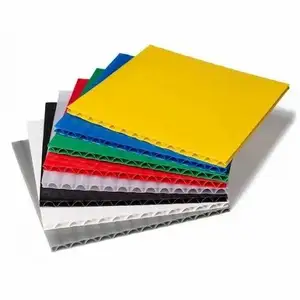 Pp Corrug Corrugated Plastic Hollow Sheet Board 4mm 3mm 1mm 0.5mm Rigid Polypropylene Sheet Lightweight Pp Plastic Sheets
