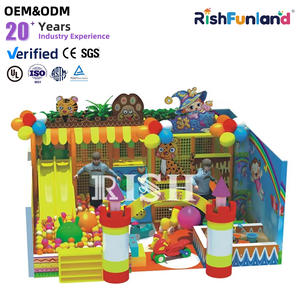 Structure de jeu personnalisée pour enfants : piscine à balles, toboggan, mur d'escalade, jeux d'arcade, équipement de terrain de jeu intérieur pour centre communautaire - Product Image 1