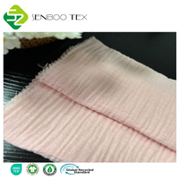 Großhandel 100% Bio-Baumwolle Musselin Doppellagig Umweltfreundlicher Krepp-Gaze Stoff Baby Pucktücher Webware Babydecken