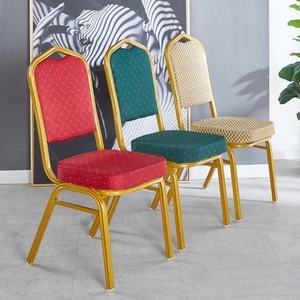 Luxury Fabric Stackable Hotel Restaurant Banquet <b>Chairs</b> with Modern Design Aluminium <b>Metal</b> Legs Indoor <b>Outdoor</b> Use - Product Image 3
