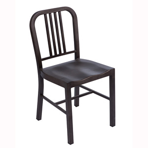 Apartamentos Loft Moda Metal Hierro Silla de comedor Negociación Restaurante Silla de café Estilo industrial Silla Azul Marino - Product Image 1
