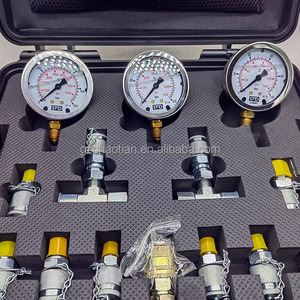 Universal Digital hidráulica manômetros escavadeira pressão hidráulica teste Kit com 3 medidores - Product Image 4