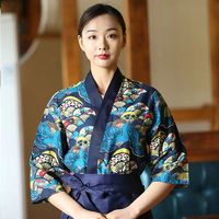 Veste de chef unisexe, nouveau design, restaurant, sushi, uniforme japonais, veste de chef