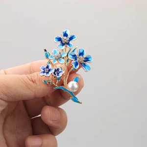 Broche de Esmalte con Diseño de Flor '<span class=keywords><strong>No</strong></span> Me Olvides', Joyería de Moda <span class=keywords><strong>para</strong></span> Mujer, Regalo - Product Image 5