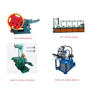 Máquina de fabricación de clavos de hierro, cable de acero automático de fábrica, línea de producción