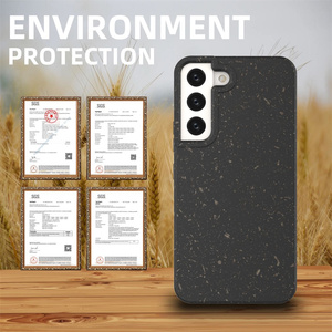 Custodia per cellulare completamente biodegradabile per <span class=keywords><strong>Smartphone</strong></span> con paglia di grano ecologica per piante naturali per Cover <span class=keywords><strong>Samsung</strong></span> Galaxy S22 - Product Image 2