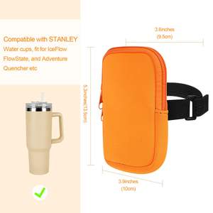 Bolsa para Botella de Agua, Cinturón Deportivo Compatible con Stanley Quencher Adventure 40oz y IceFlow 20oz 30oz, Riñonera para Gimnasio - Product Image 2