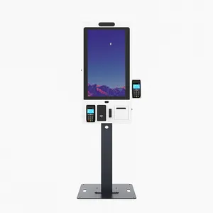 Convenience Store Touch Screen Payment Kiosk With Printer And Card Reader