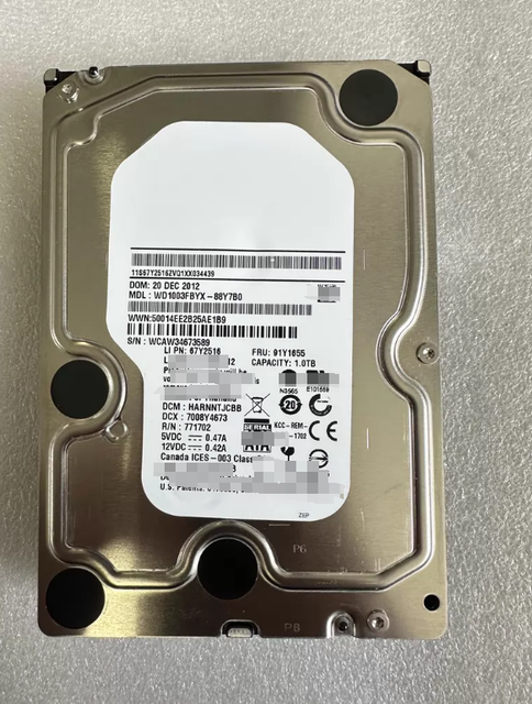 91Y1655 1TB 7.2K SATA 3.5" Hard Drive HDD 91Y1655