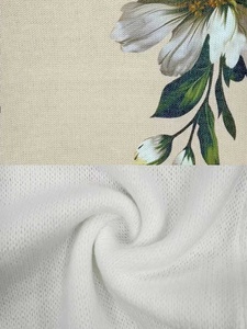 Maglione Vintage <span class=keywords><strong>da</strong></span> Donna con Scollo a V, Maniche Lunghe Traforate, Traspirante, Lavorato a Maglia, Stampa Floreale Bianca, Casual per Uso Quotidiano, Versatile per Casa e Ufficio - Product Image 6