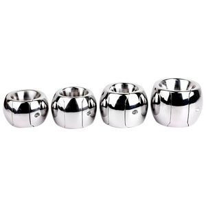 Anillos para el Pene de Acero Inoxidable, Anillos de Compresión para el Escroto, Entrenamiento con Pesas, Juguetes Sexuales para Hombres, Retrasan la Eyaculación, Aumentan el Tiempo de Erección - Product Image 2