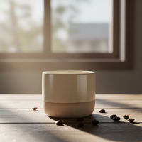 Mug à café en céramique avec logo gravé au laser personnalisé, finition mate et pailletée pour des moments quotidiens confortables