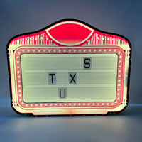 Présentoir à bouteilles LED lumineux personnalisé avec logo de boîte de nuit en acrylique, avec lettres de l'alphabet pour l'affichage du service VIP