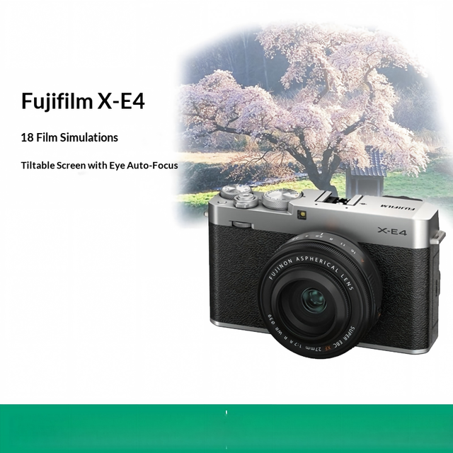 Second Hand Fujifilm X-E4 Body Only Mirrorless Camera Lightweight Travel Retro Vlogging Camera Beauty Mode