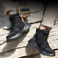 Bottes de sécurité montantes MGN 211 pour hommes avec embout en acier, respirantes, légères, anti-écrasement, chaussures de travail de sécurité