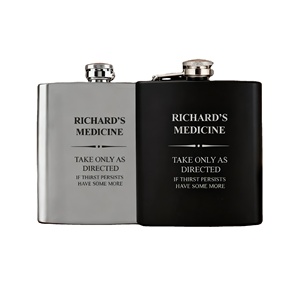 กระติกน้ำสแตนเลส 304 ขนาด 8 ออนซ์ สลักโลโก้ได้ ความจุหลากหลาย สำหรับผู้ชาย ใส่เหล้าวิสกี้ ไวน์ พกพาสะดวก - Product Image 1