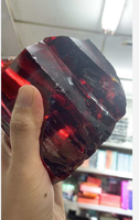 Oxyde de zircon cubique noir, pierre précieuse rugueuse et lâche, matière première de zircon de haute qualité, peut être fabriqué en bijoux