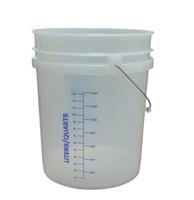 Seau translucide de 5 gallons 20L Récipient/baril/jerrycan/tambour en plastique