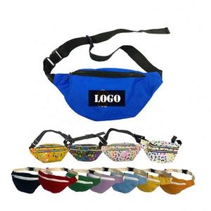 Grand sac banane en nylon personnalisé avec broderie à imprimé léopard fermeture à glissière unisexe pour les voyages sportifs d'affaires logo personnalisé - Product Image 1