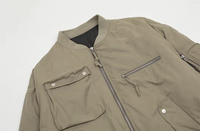 Veste de vol décontractée automne-hiver pour hommes, manteau rembourré imperméable et mince, multi-poches, fermeture éclair, silhouette ample, canard de grande taille