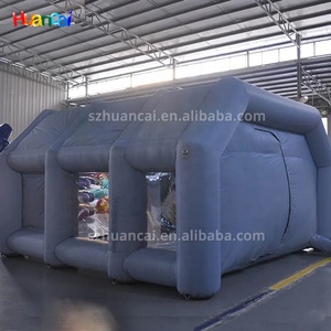 Cabine cubique gonflable géante personnalisée tentes de peinture pour voitures tente portative de peinture d'explosion latérale - Product Image 6
