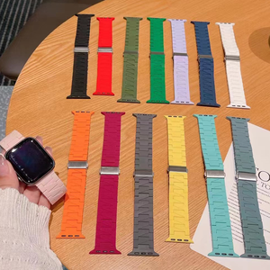 Correa de reloj inteligente de alta elasticidad, correa de repuesto, correa de goma de silicona con hebilla de Metal para iWatch Series 7 <span class=keywords><strong>6</strong></span> 5 4 3 <span class=keywords><strong>SE</strong></span> - Product Image 3