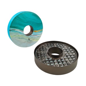 Boîte à bijoux et montres de luxe de haute qualité, personnalisée, de forme ronde, fabriquée par un fabricant professionnel, avec logo personnalisé - Product Image 1