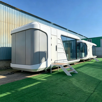 Maison capsule spatiale en acier galvanisé XULV, emballage d'exportation, directement de l'usine