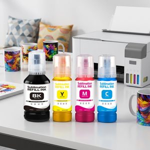 Ensemble d'encre de sublimation à transfert élevé pour imprimantes Epson <span class=keywords><strong>Ecotank</strong></span> 003 001 103 101 544 504 104 <span class=keywords><strong>102</strong></span> 522 002 004 056 057 108 574 - Product Image 1
