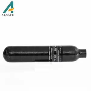 Petite bouteille de gaz en fibre de carbone ALSAFE 300bar 0.3L