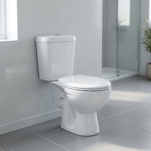 WC en céramique de haute qualité, deux pièces, à fixation murale, avec abattant à fermeture douce hydraulique, pour salle de bain - Product Image 3