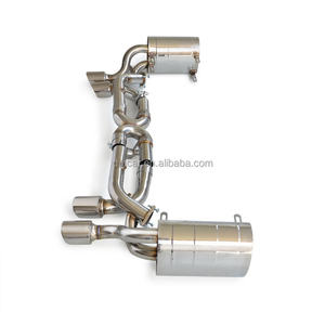 Подходит для Porsche 996,2 3,4 3,6 2002-2005 из нержавеющей стали клапан управляемый cat задний выхлопной глушитель выхлопной трубы автомобиля - Product Image 1