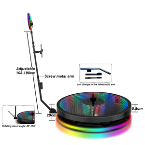Tự sướng photobooth chuyển động nền tảng Led <span class=keywords><strong>360</strong></span> video gian hàng Infinity Glass <span class=keywords><strong>360</strong></span> Photo Booth - Product Image 2