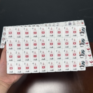 Juego de Mahjong Americano de 160 Fichas de Acrílico Grabadas, Regalo Hygge para el Hogar, Cafetería, Librería, Vela, Búho, Venta al por Mayor - Product Image 1