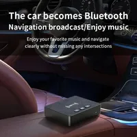 Plastic 2.1 NFC Bluetooth 6.0 draadloze audio-ontvanger 3.5mm AUX USB flash drive afspelen stereo muziekadapter auto tv pc
