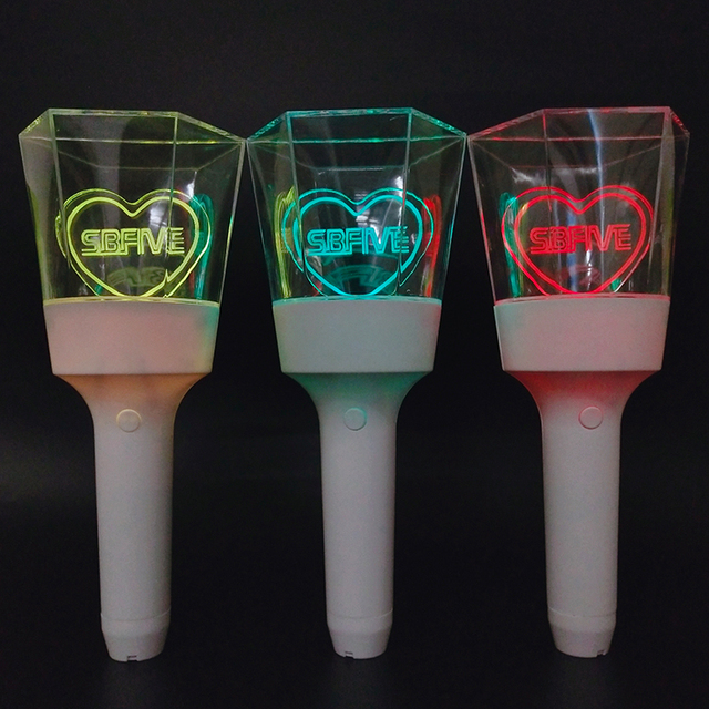 RICHSHINING Thailand Korea Japan Light Stick Custom Diamond Led Light Stick Fans Cheering Stick for Penlight Concert