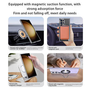 삼성 갤럭시 S24 플러스 울트라 S24 + 카메라 프로텍터 마그네틱 링 전화 투명 하드 PC Wls83 Wlons 용 클리어 케이스 - Product Image 2