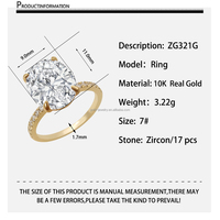 Bague en or pur 10 carats très populaire, bague en or jaune massif pour femme, bijoux à prix réduit et de bonne qualité
