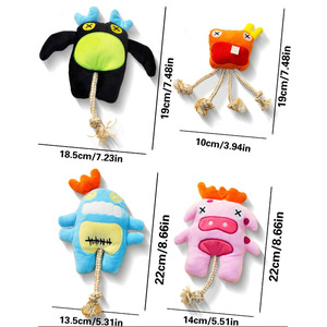 Durable Teeth Grind Boredom Relief Cartoon Pet <b>Plush</b> Molar Teeth Tug Toy Bite-Resistant Puppy Training Interactive Dog Chew Toys - Product Image 2