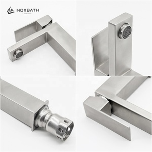 INOXBATH Đơn Xử Lý Một Lỗ Thác <span class=keywords><strong>Mixer</strong></span> Thép Không Gỉ Chậu Rửa UPC Vòi Tap Phòng Tắm Rửa Mặt CUPC Lưu Vực Vòi - Product Image 5