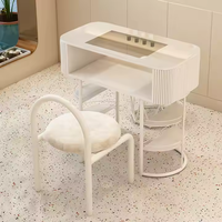 Table de Manucure Professionnelle Neuve en Marbre, Modèles Modernes pour Salons de Beauté