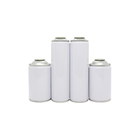 Kaleng Aerosol Kosong Isi Ulang untuk Kaleng Semprot Cat dengan Tutup Sekrup dan Cetak Offset untuk Penggunaan Kimia