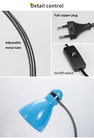 F80 — lampe métallique à Angle d'éclairage réglable, abat-jour jour de la nuit, pour bureau et bureau, E27
